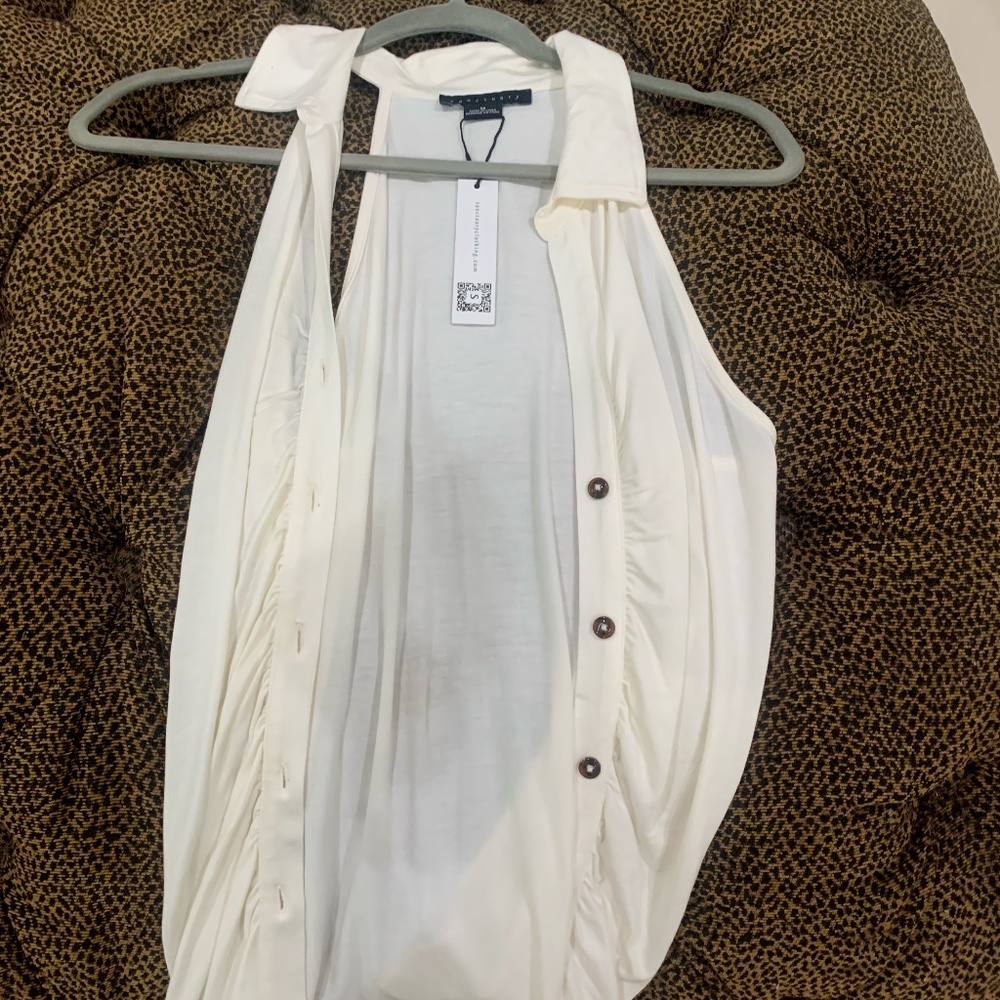 Sanctuary white button up blouse